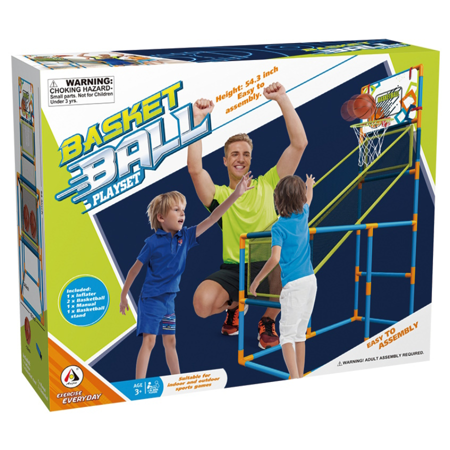 Basketball Playset With Ball Return Ramp