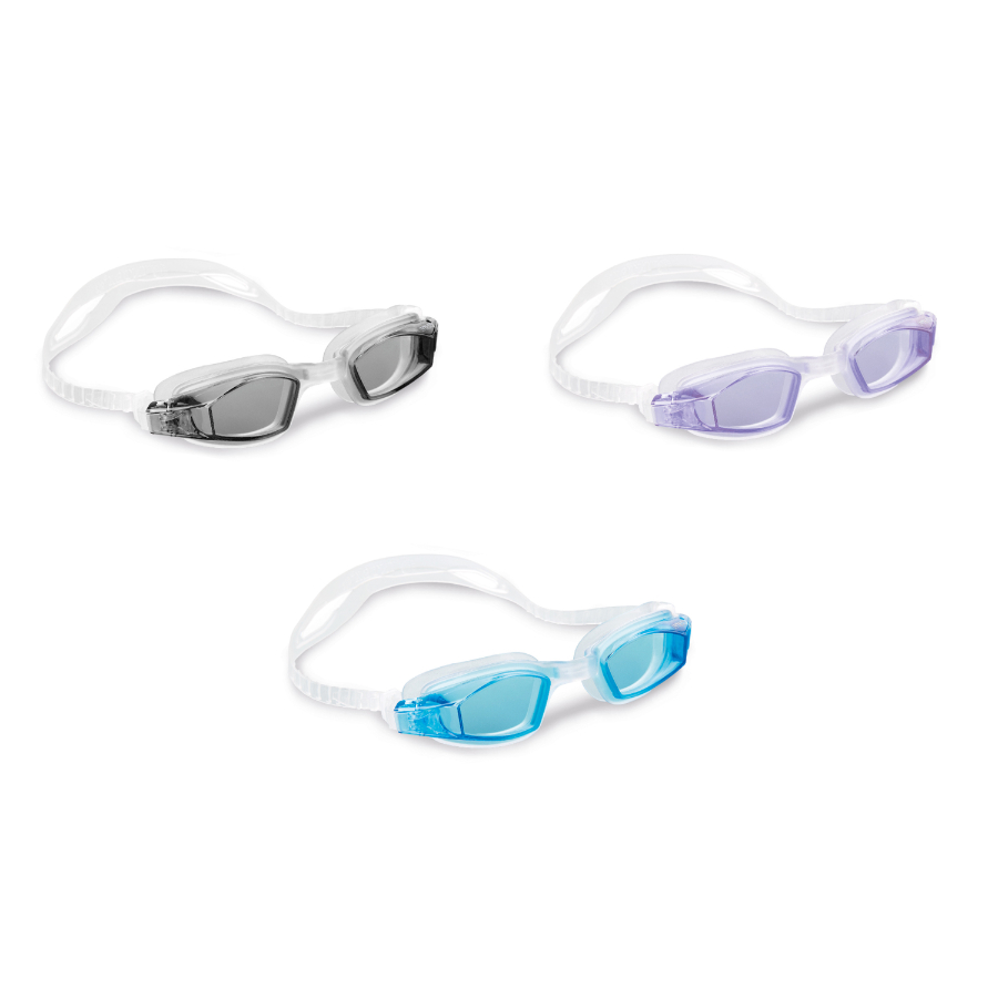Intex Swimming Goggles Free Style For Age 8+ Assorted Colours