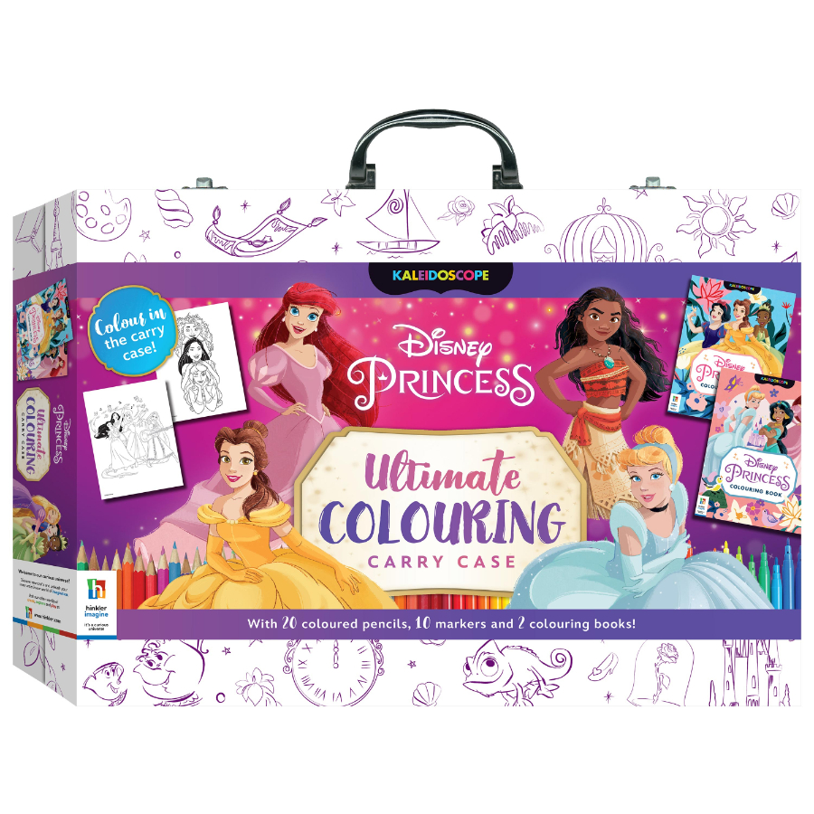 Disney Princess Craft Colouring Set In Carry Case