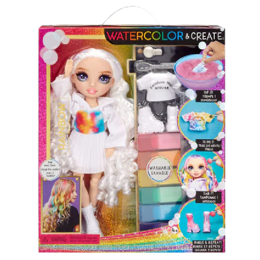 Rainbow High Color & Create Watercolour Fashion Doll