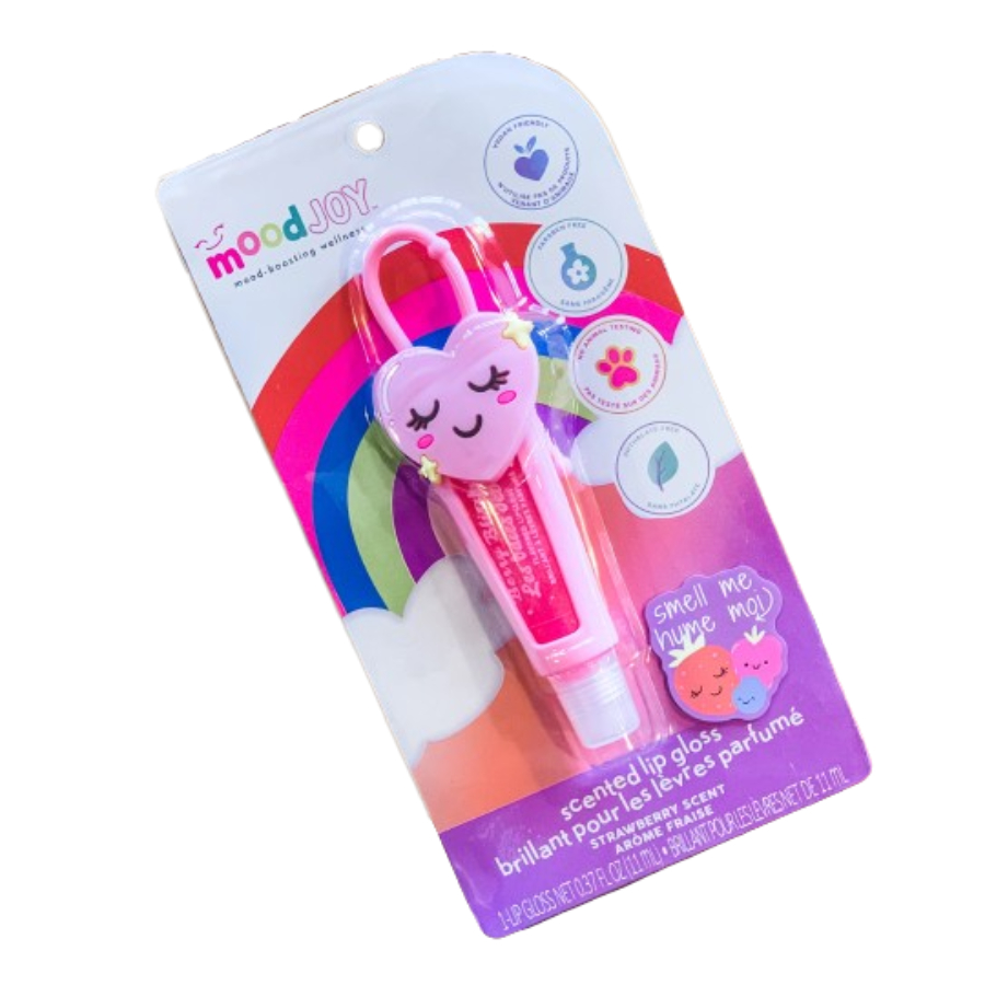 Mood Joy Strawberry Scented Lip Gloss With Clip