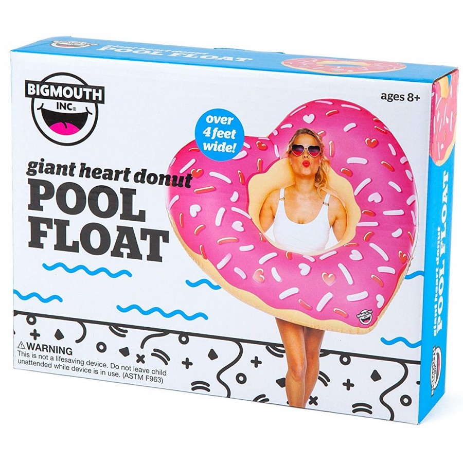 Big Mouth Giant Heart Donut Pool Float
