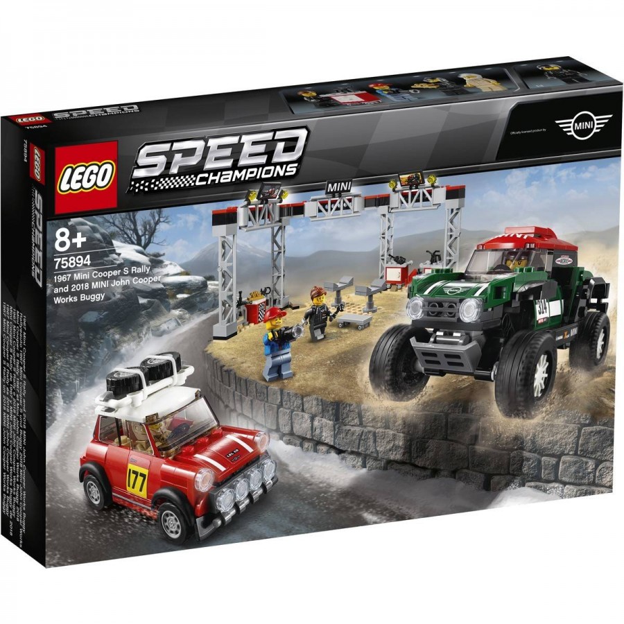 LEGO Speed Champions 1967 Mini Cooper S Rally & 2018 MINI John Cooper Works Buggy