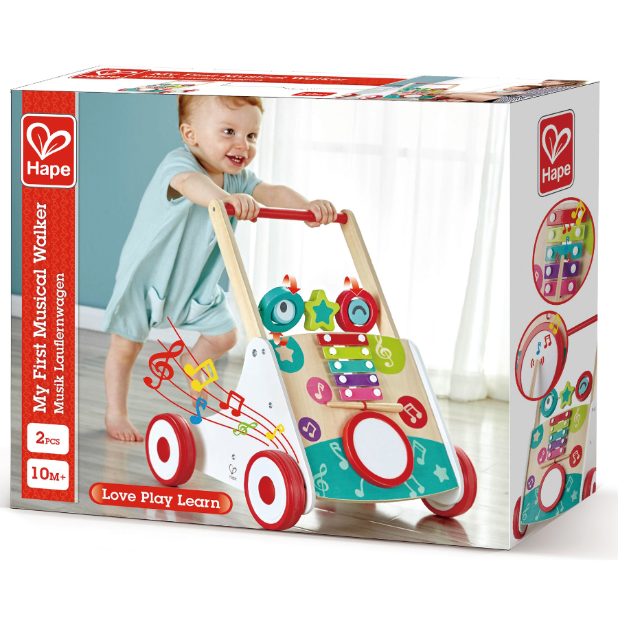 Hape Wooden My First Musical Walker