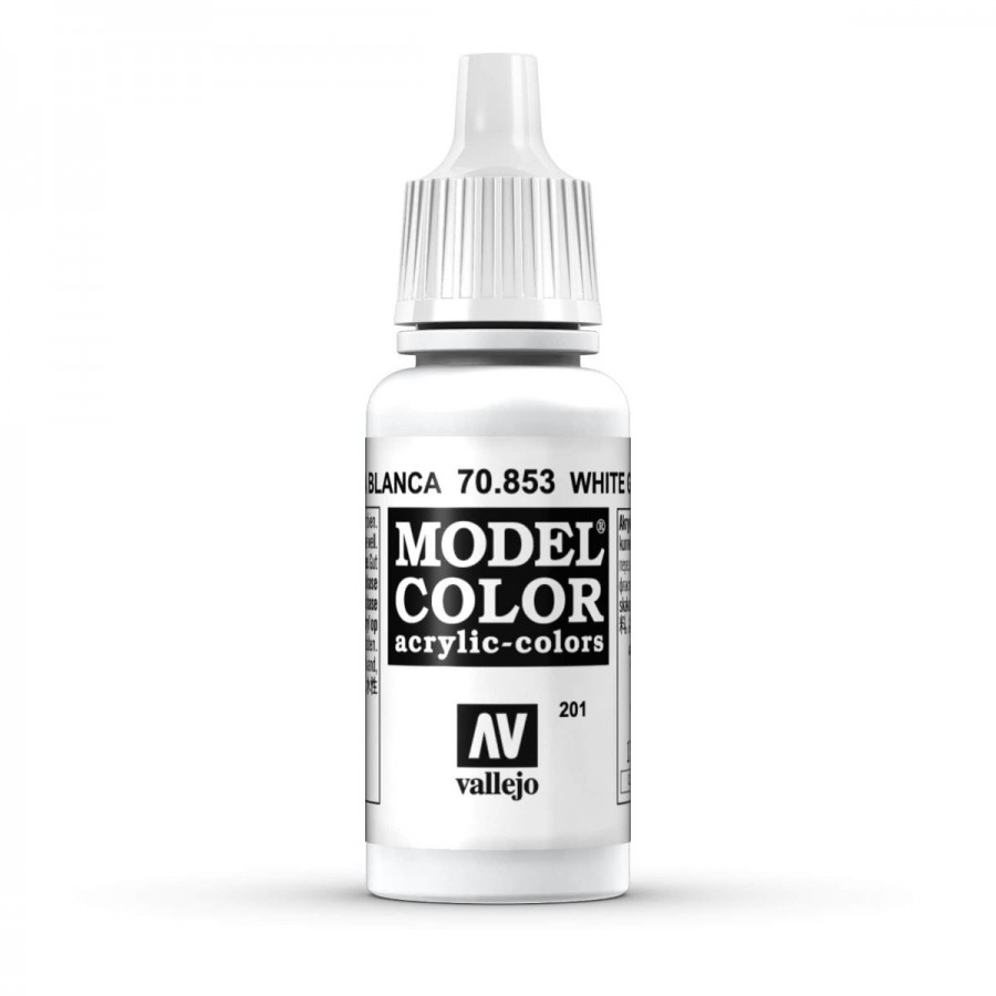 Vallejo Acrylic Paint Model Colour White Glaze 17ml