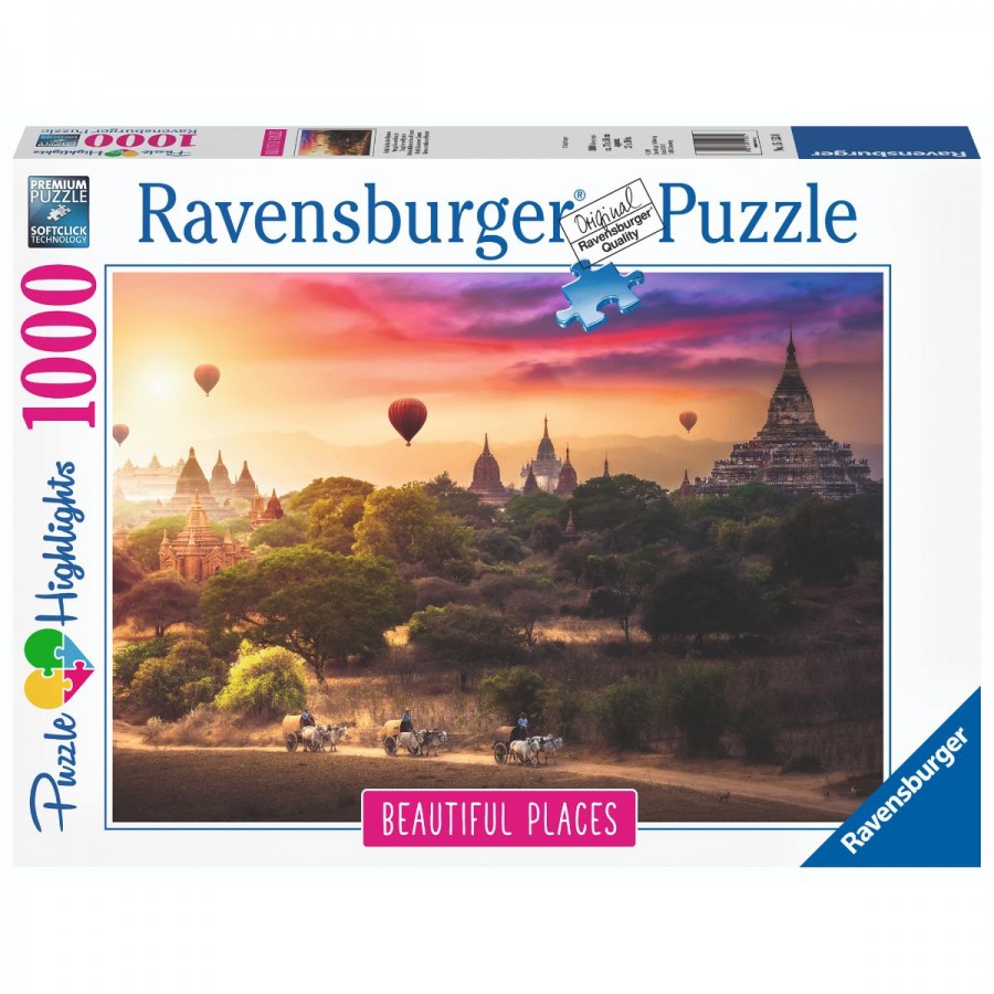 Ravensburger Puzzle 1000 Piece Hot Air Balloons Over Myanmar