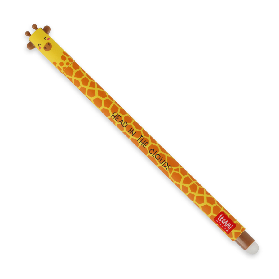 Legami Erasable Gel Pen Giraffe Black Ink