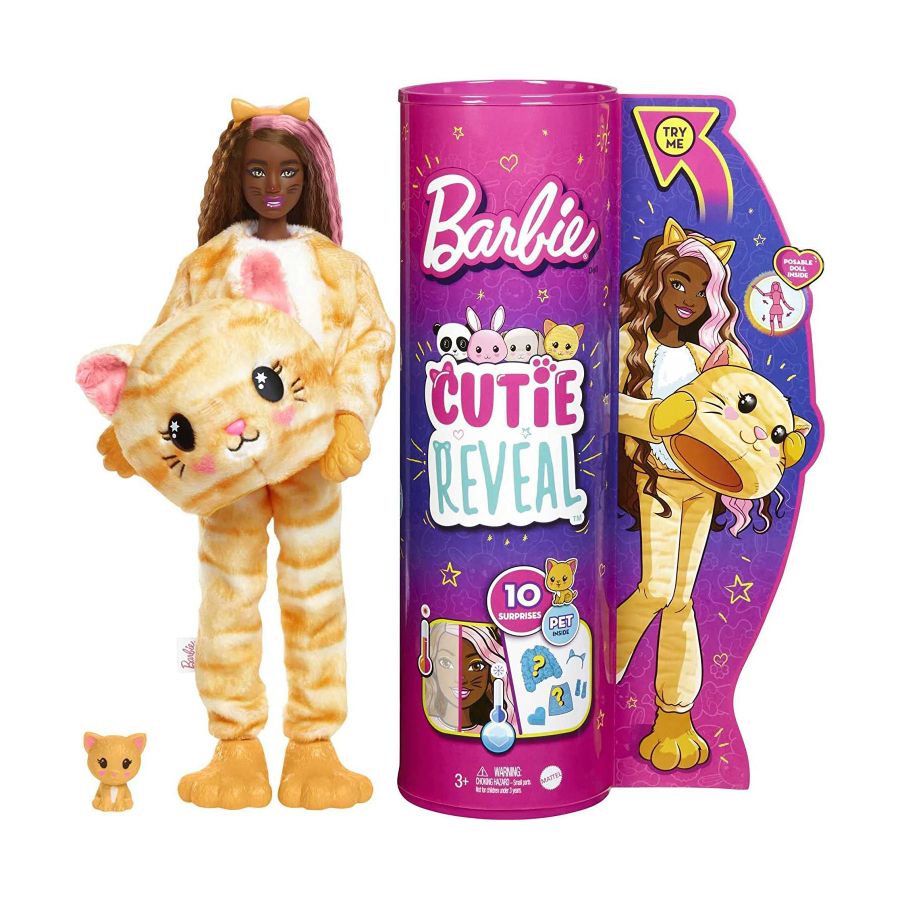 Barbie Cutie Reveal Doll Kitten