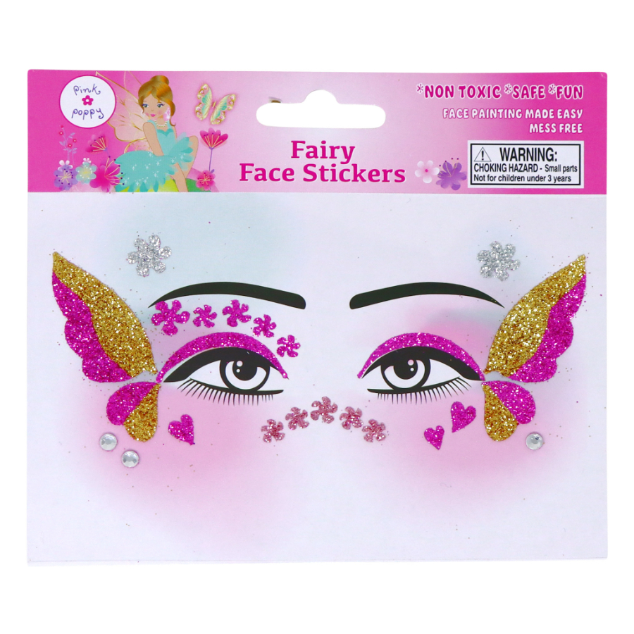 Face Stickers Fairy Butterfly