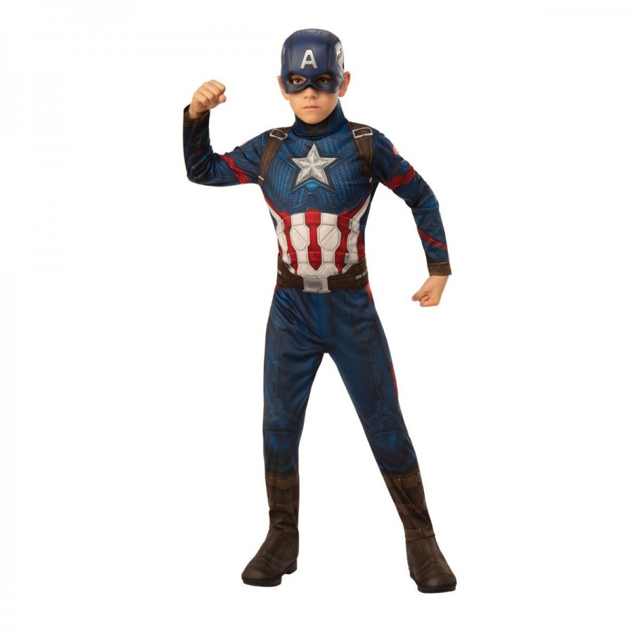 Captain America Classic Kids Dress Up Costume Size 6-8