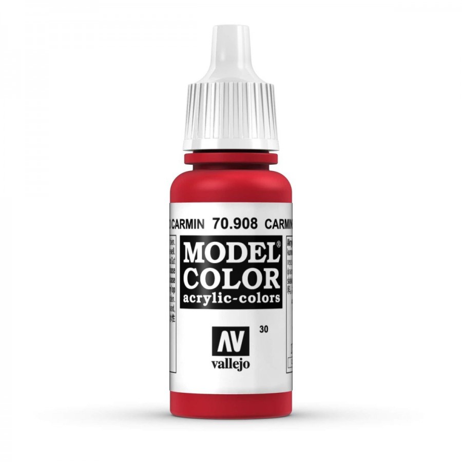 Vallejo Acrylic Paint Model Colour Carmine Red 17ml