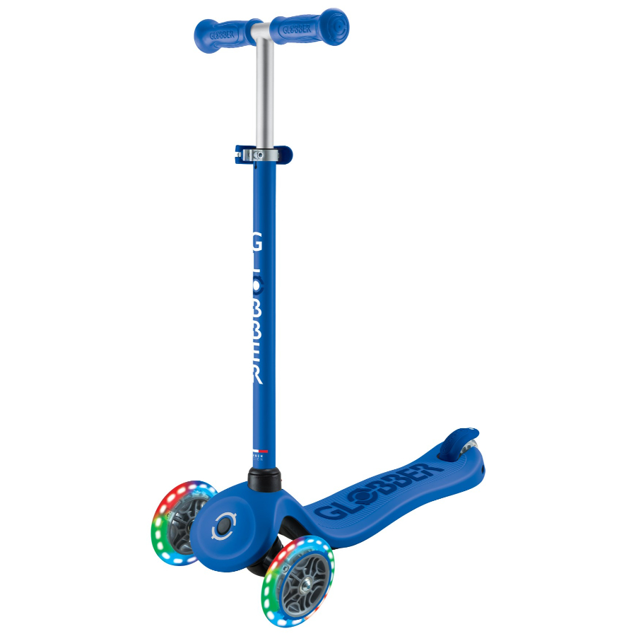 Globber 4 In 1 Go Up Sporty Scooter With Light Up Wheels Blue