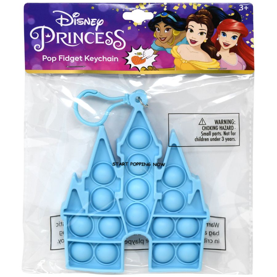 Pop It Keychain Disney Princess Castle Assorted