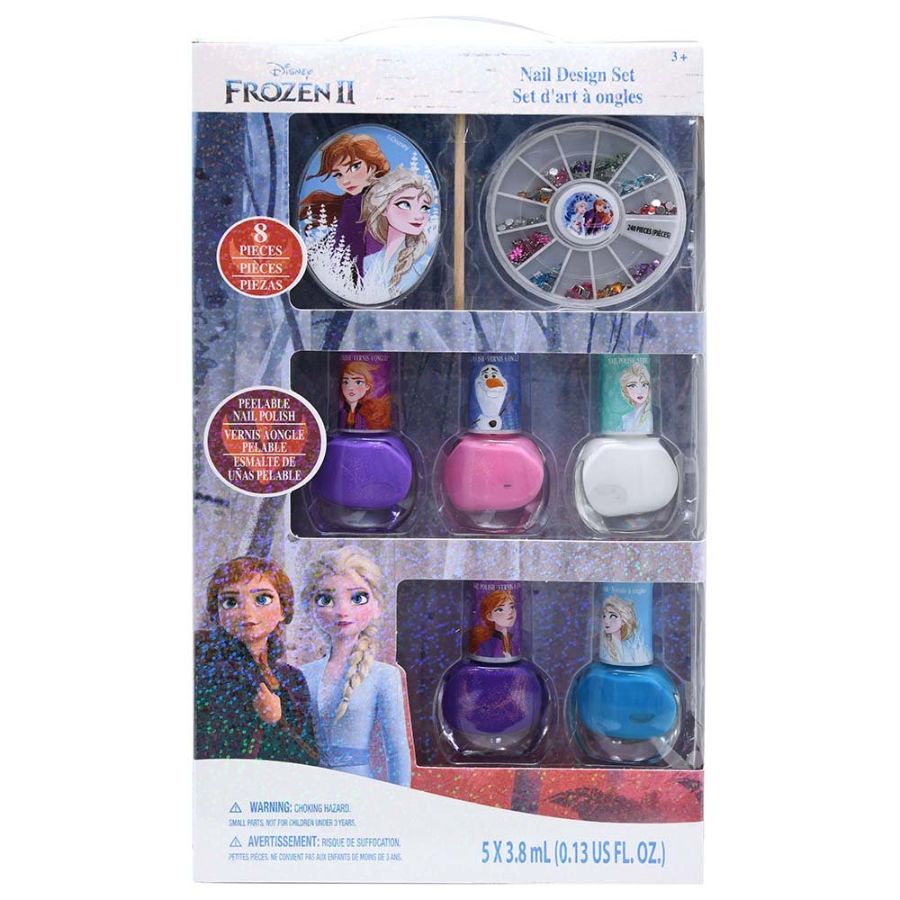 Frozen 2 Nail Polish 5 Pack With Accessories