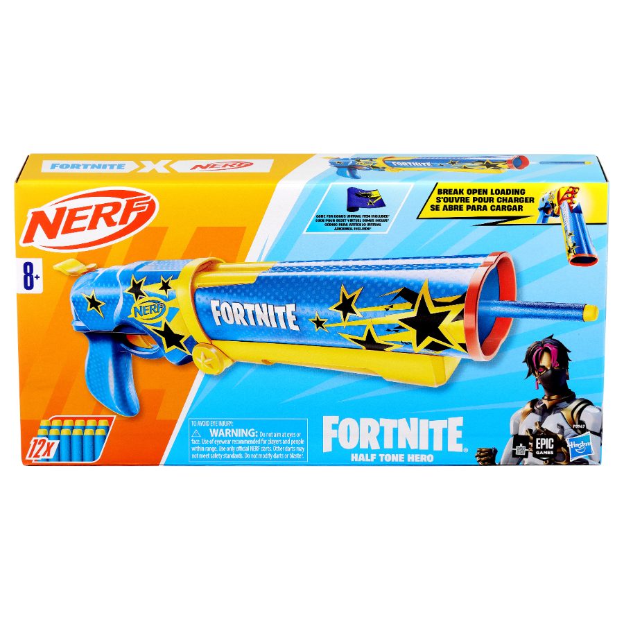 Nerf Fortnite Half Tone Hero Dart Blaster