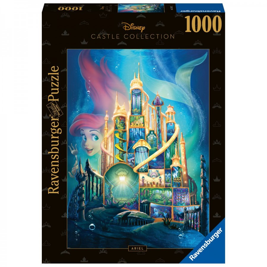 Ravensburger Puzzle Disney 1000 Piece Castles Ariel