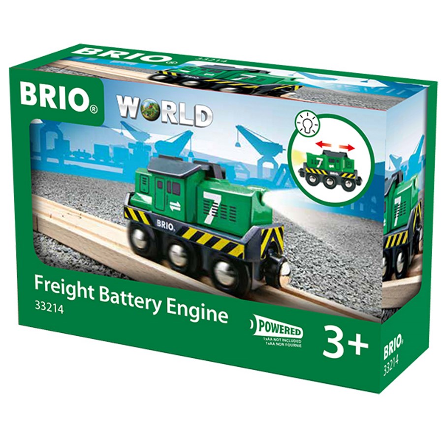 Brio Wooden Train Vehicle Freight Engine Battery Operated