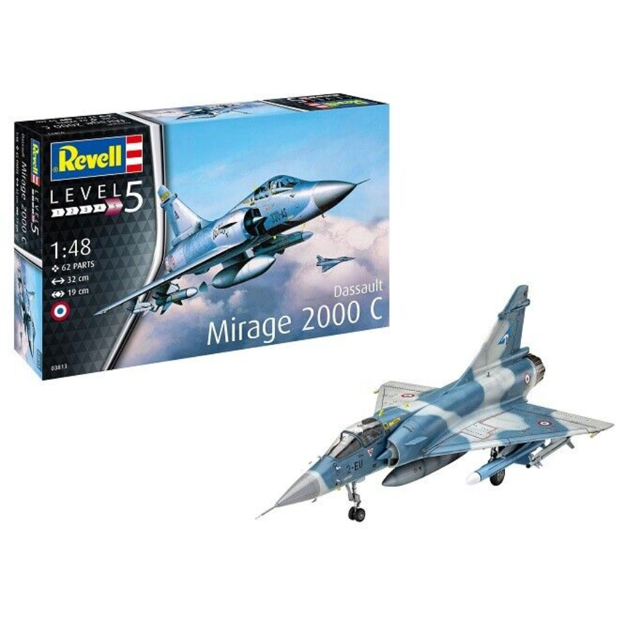 Revell Model Kit 1:48 French Dassault Mirage 2000C