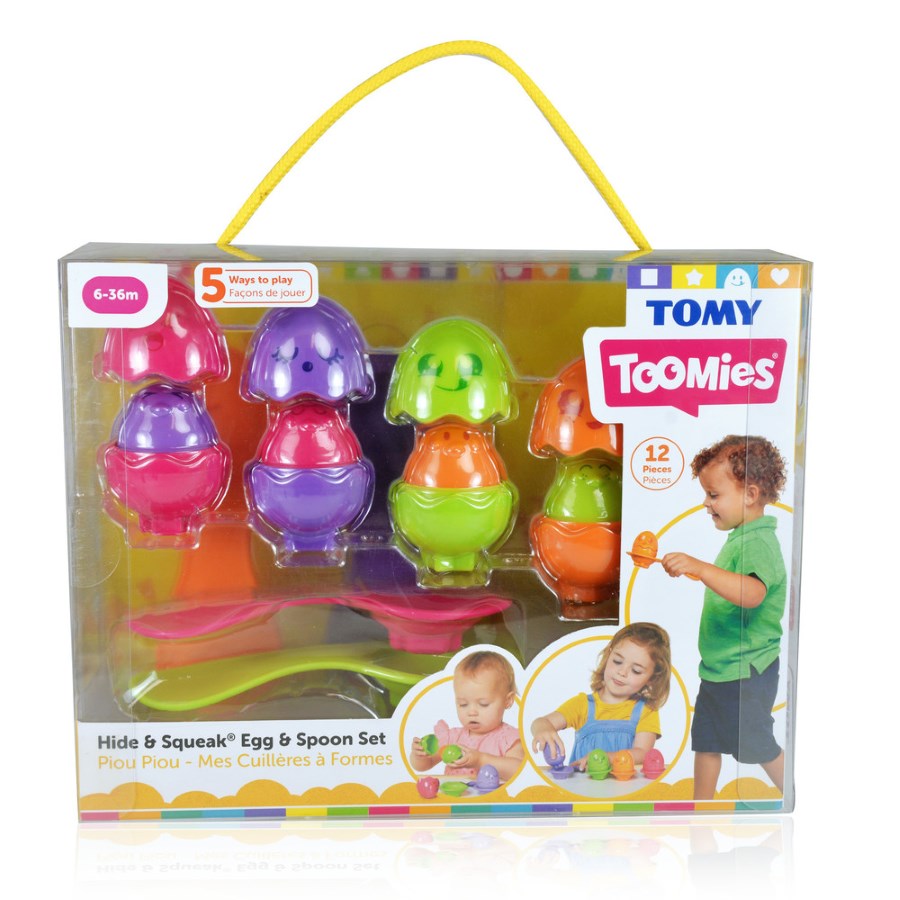Tomy Hide & Squeak Egg & Spoon