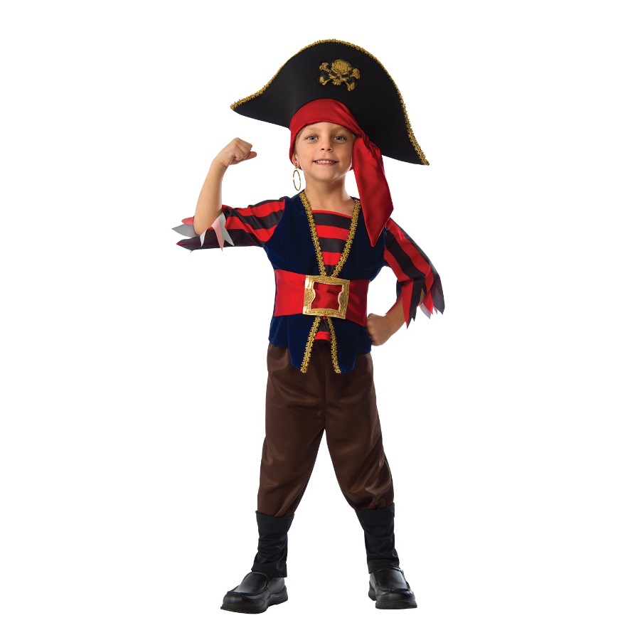Pirate Shipmate Kids Dress Up Costume Size 6-8