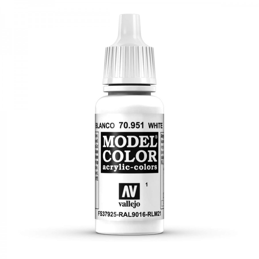 Vallejo Acrylic Paint Model Colour White 17ml