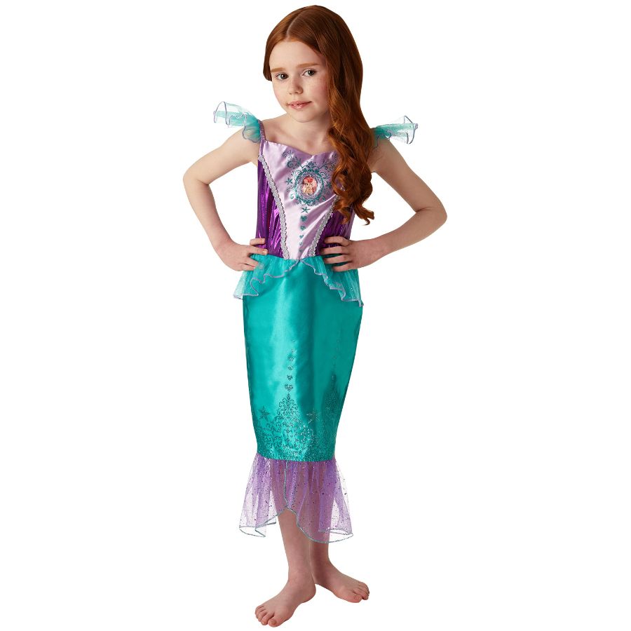 Ariel Gem Princess Kids Dress Up Costume Size 6-8