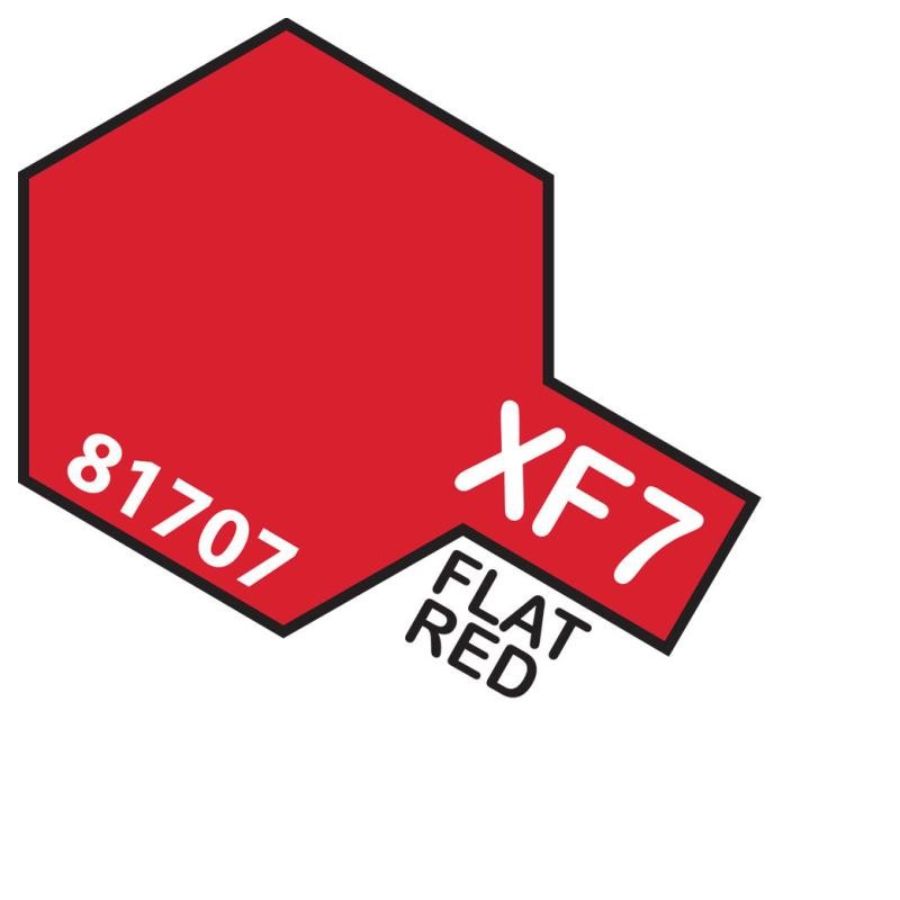 Tamiya Mini Acrylic Paint XF7 Flat Red