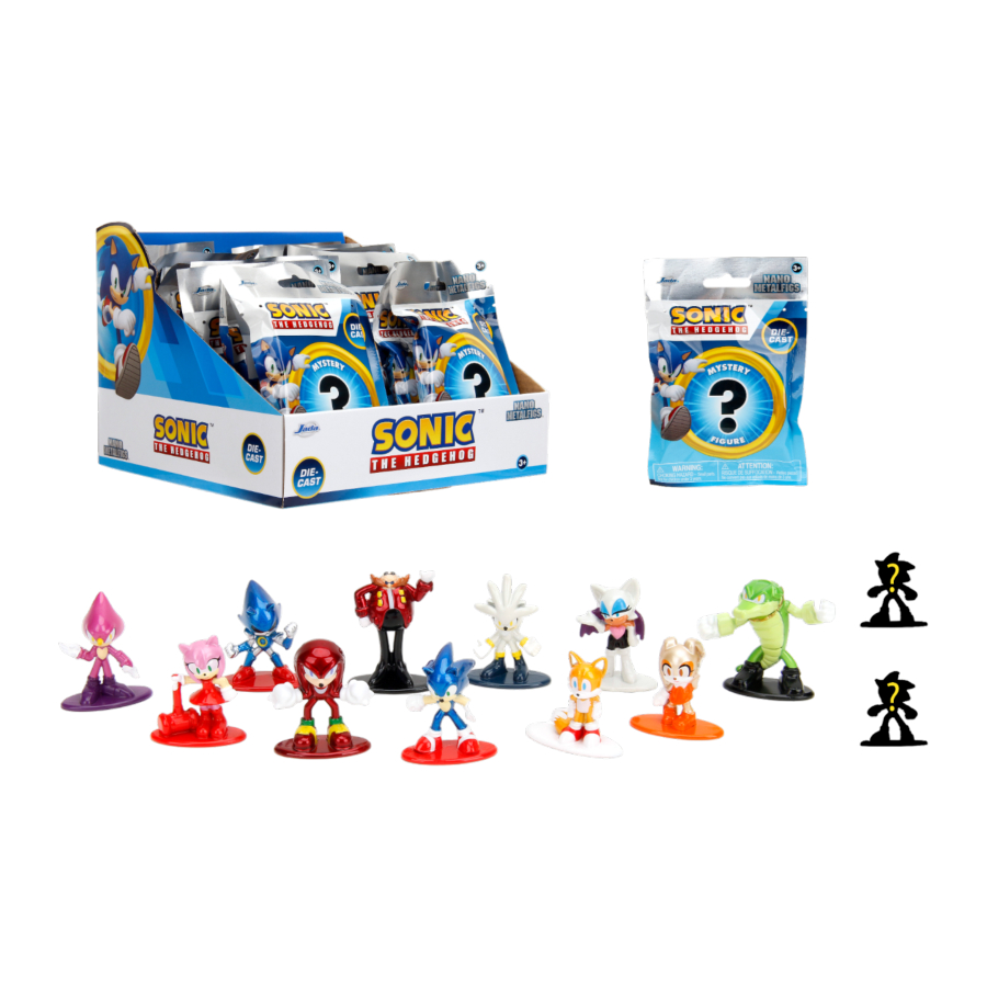 Jada Collectables Sonic The Hedgehog Nano MetalFig Blind Bag Assorted ...