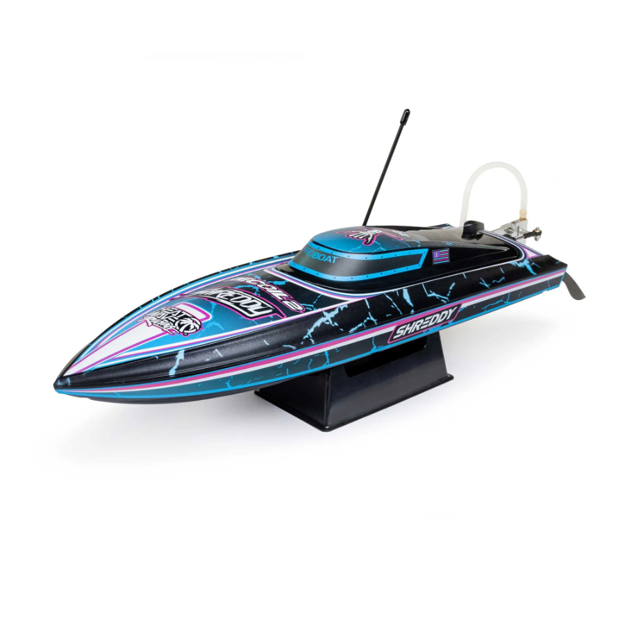 Proboat Radio Control Recoil 2 Shreddy 18 Inch Self Righting Brushless Boat RTR