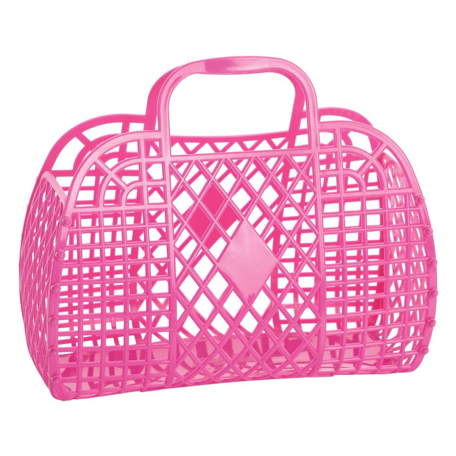 Sun Jellies Retro Jelly Bag Basket Regular Pink