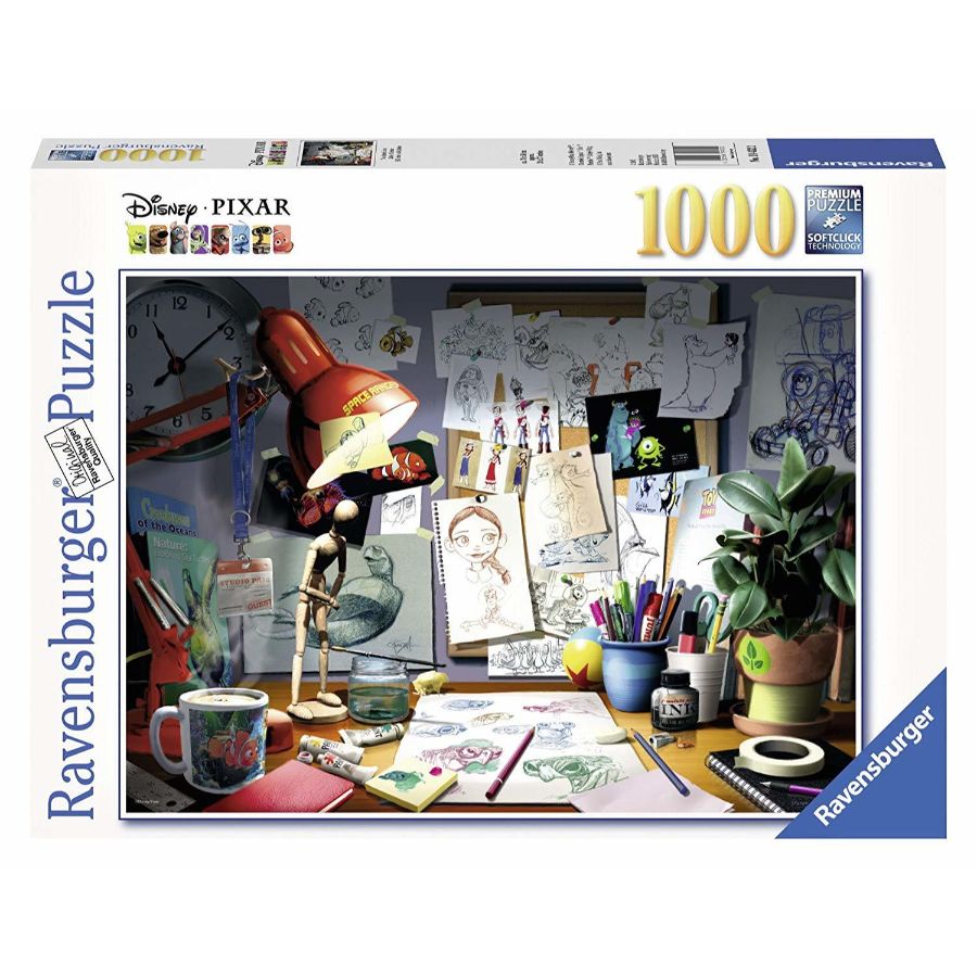 Ravensburger Puzzle Disney 1000 Piece Pixar The Artists Desk