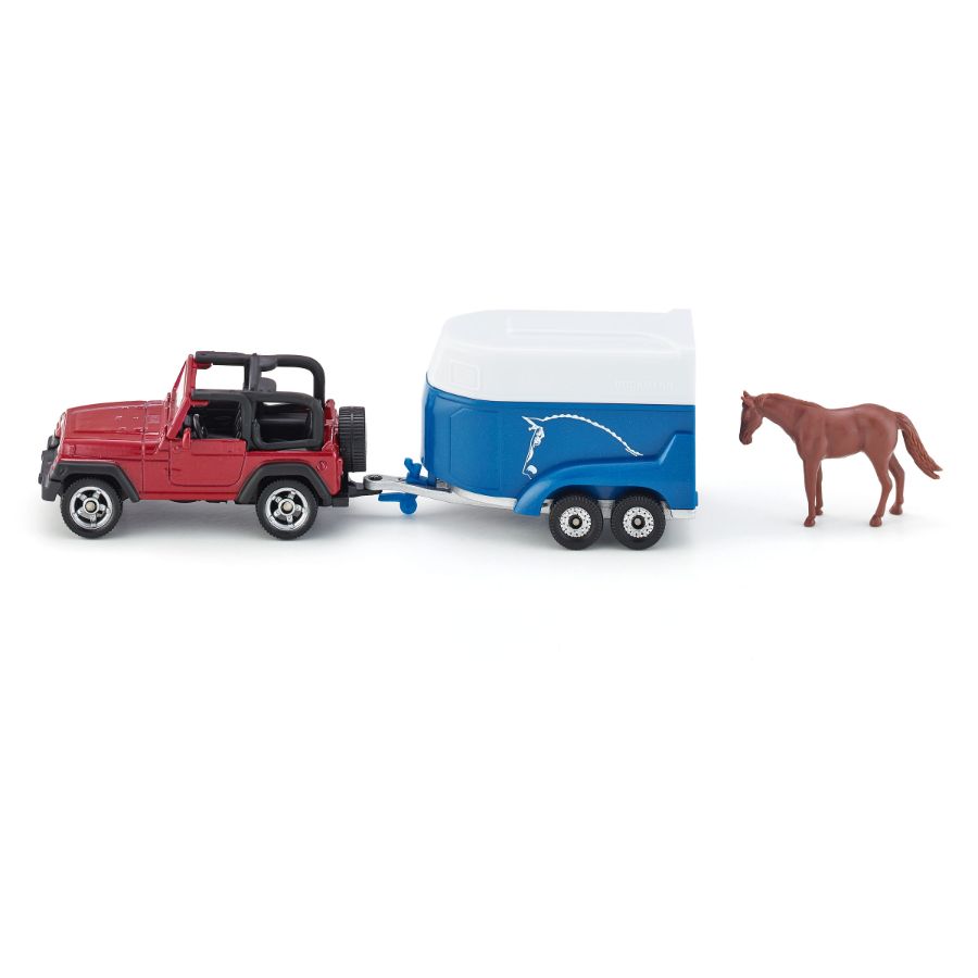 Siku S16 Jeep With Horse Trailer