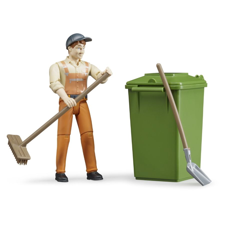 Bruder Waste Disposal Figure Set