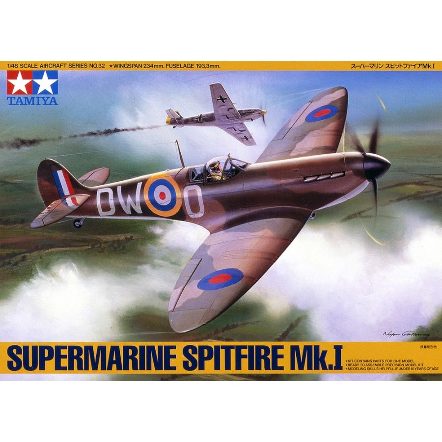 Tamiya Model Kit 1:48 Spitfire MK I