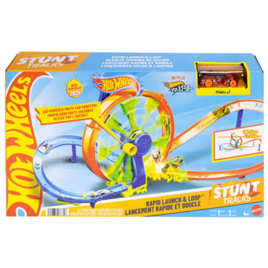 Hot Wheels Action Wheel Crank Crash Playset