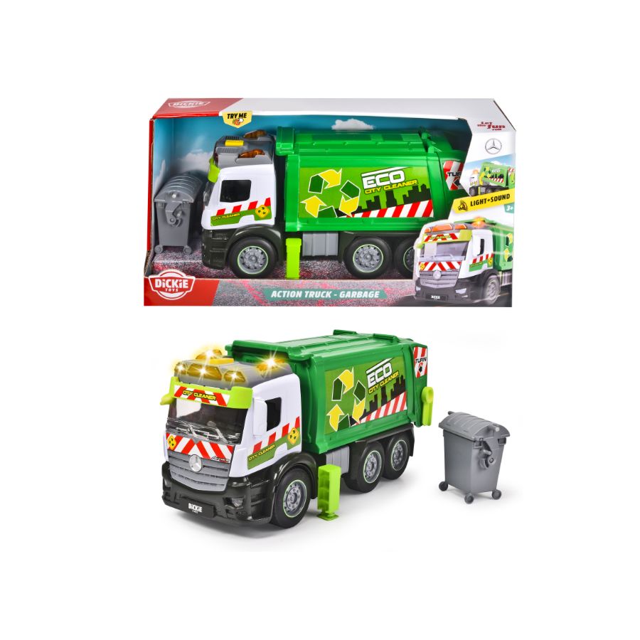 Dickie Toys Action Garbage Truck With Light & Sound