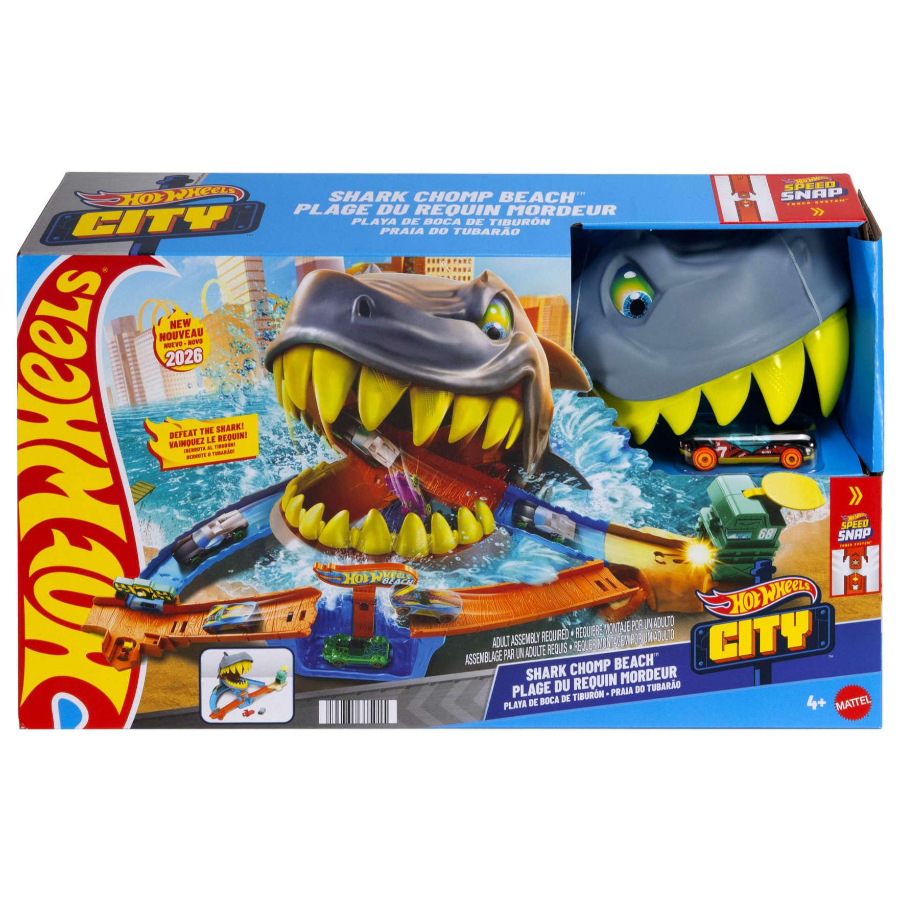 Hot Wheels City Shark Beach Track Set