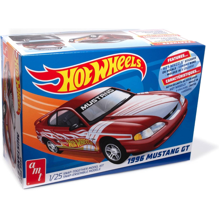 AMT Model Kit 1:25 Hot Wheels 1996 Ford Mustang GT Snap Kit