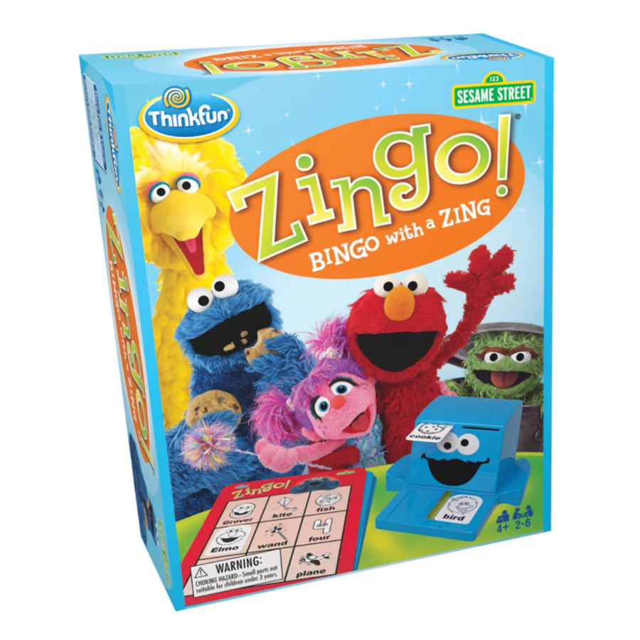 Thinkfun Zingo Bingo Sesame Street Game
