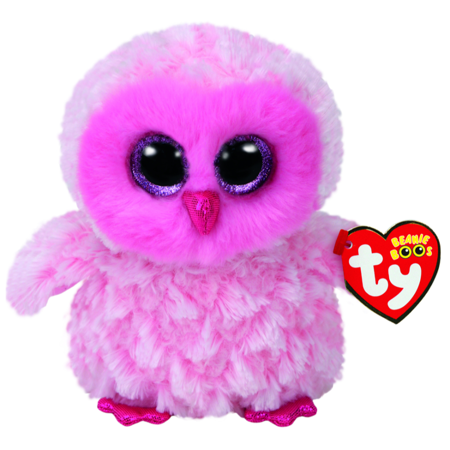 Beanie Boos Regular Plush Twiggy Pink Owl