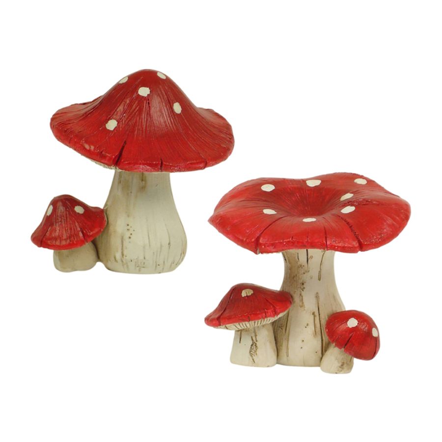 Mushroom Set Small Red
