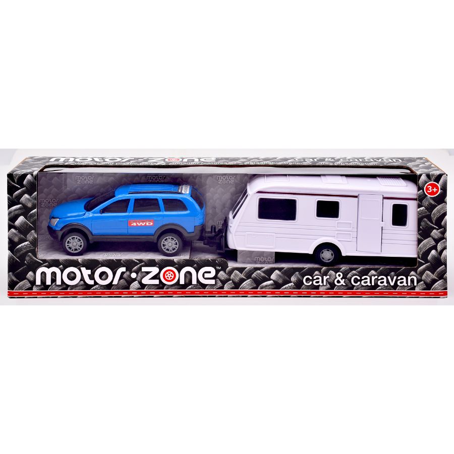 Motorzone Car With Caravan Assorted