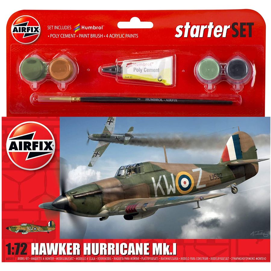 Airfix Starter Kit 1:72 Hawker Hurricane MK1
