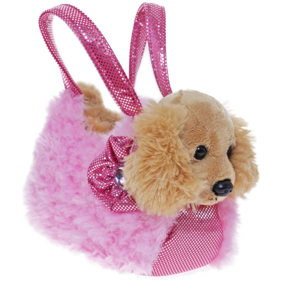 Fancy Pal Cocker Spaniel In Pink Rose Bag