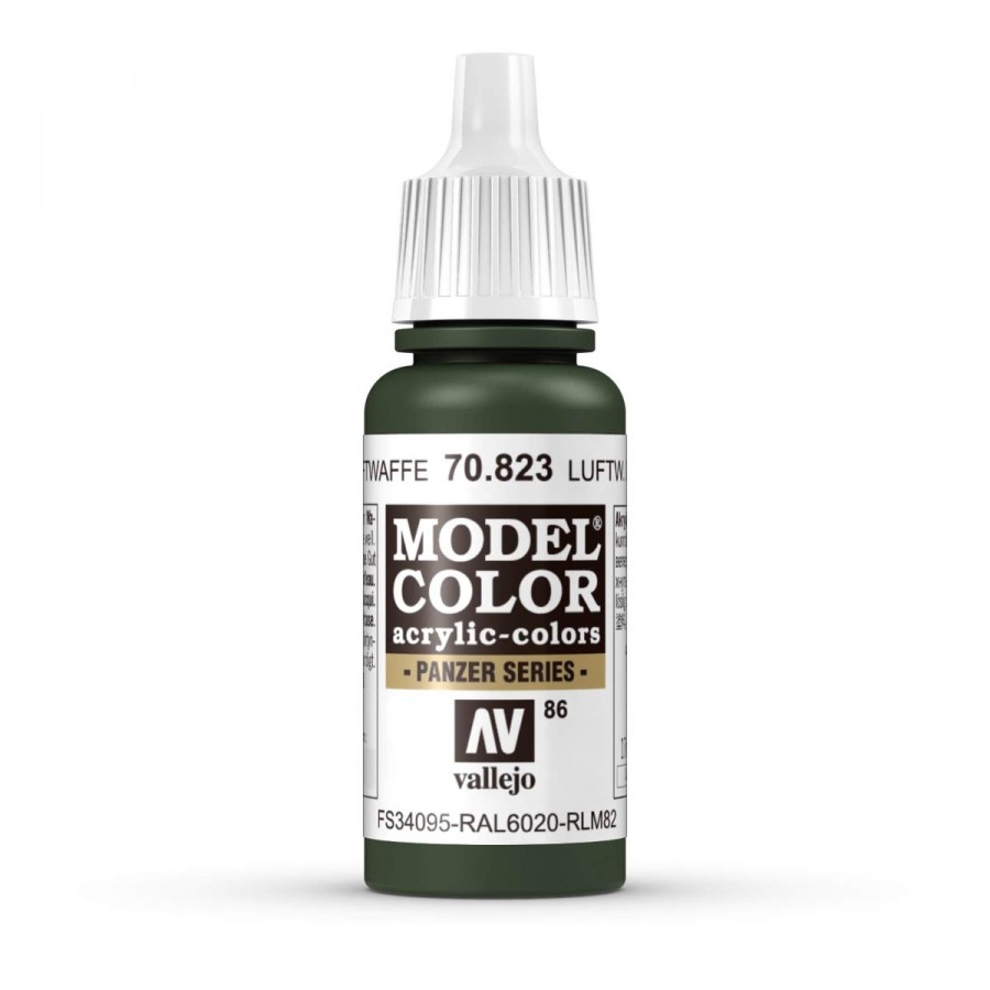 Vallejo Acrylic Paint Model Colour Luftwaffe Camouflage Green 17ml