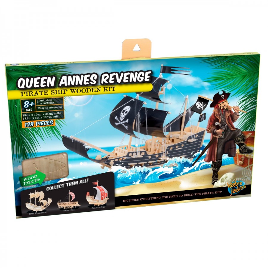 Wooden Boat Kit Queen Annes Revenge Pirate Ship