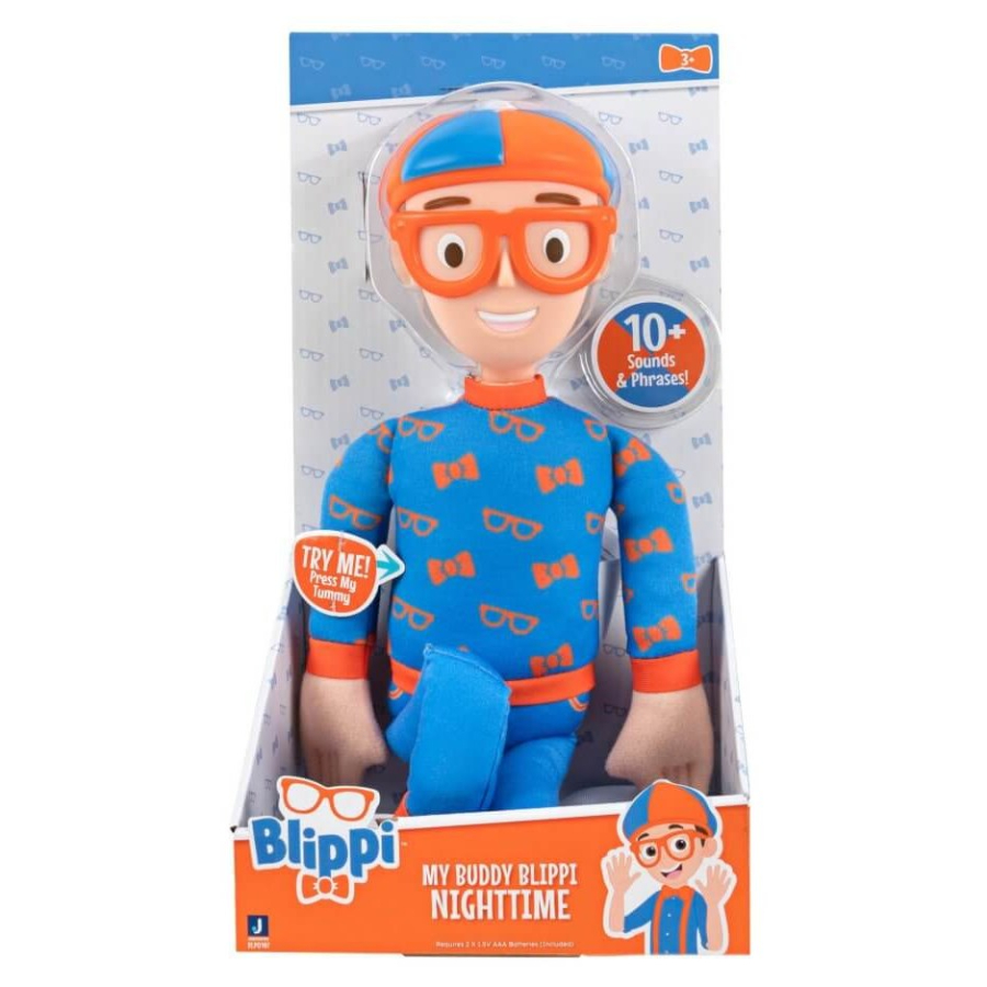 Blippi Night Time Feature Plush With Sounds