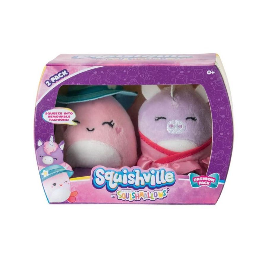 Squishmallows Squishville Mini Plush 2 Pack Assorted