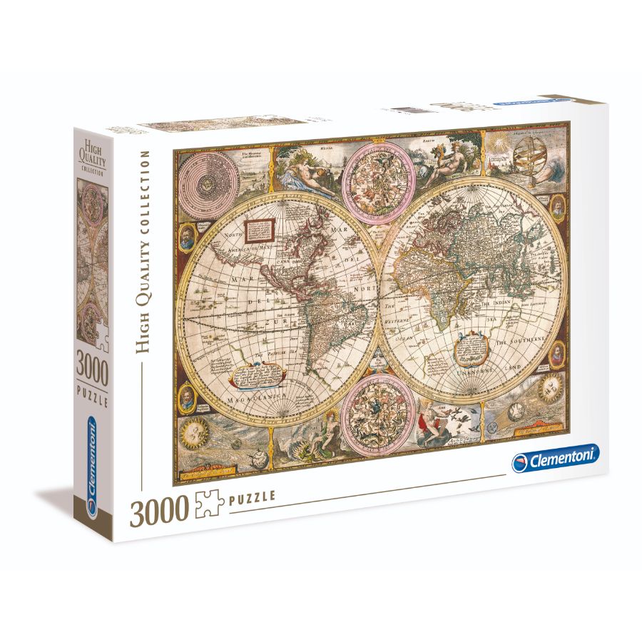Clementoni Puzzle 3000 Piece Old Map