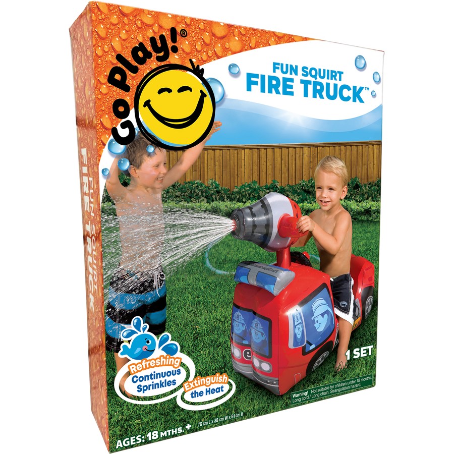 Go Play Water Fun Squirt Fire Truck